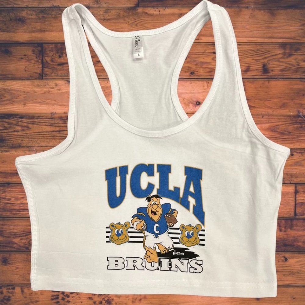 UCLA Bruins Tank Top, Womens Crop Top Tank Shirt